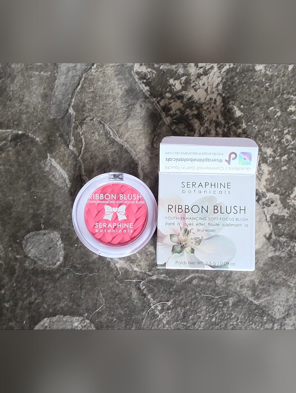 Seraphine Botanicals Ribbon Blush — Whisper 0.09oz BNIB
